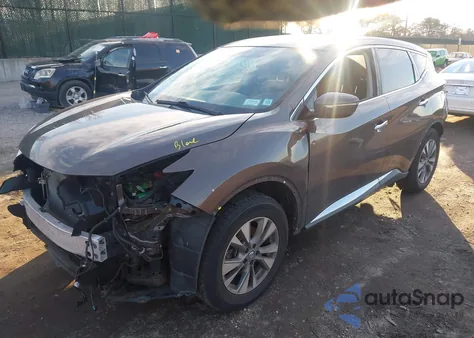 2015 Nissan Murano S z USA, uszkodzony, nr VIN 5N1AZ2MH5FN224863
